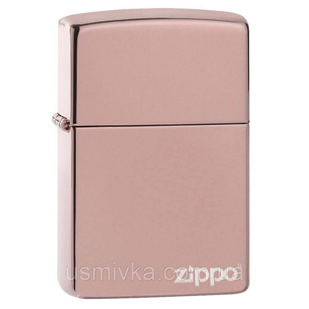 Запальничка Zippo 49190ZL High Polish, Rose Gold logo, фото 1