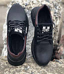 Туфлі спортивні чорні шкіряні 35, 36 розмір Uk0167, фото 2