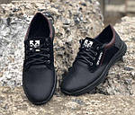 Туфлі спортивні чорні шкіряні 35, 36 розмір Uk0167, фото 5