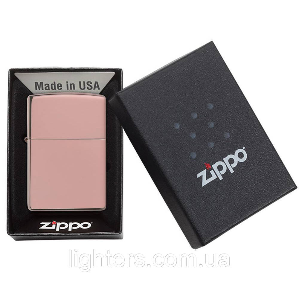 Запальничка Zippo 49190 High Polish, Rose Gold