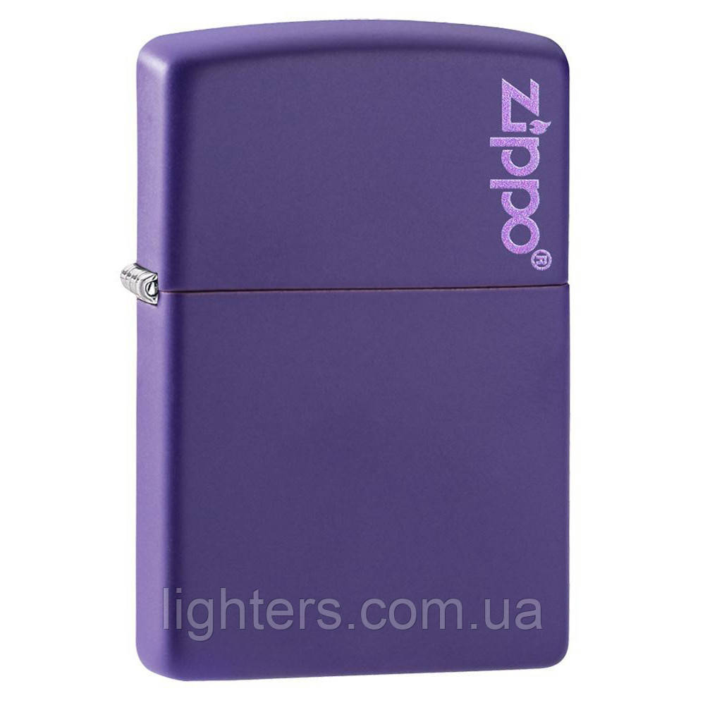 Запальничка Zippo 237ZL Purple Matte Black Matte, фото 1