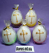 Свічки великодні яйця декоративні з хрестом 6*4 см, фото 6