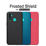 Nillkin Realme 5 Pro Super Frosted Shield Red Чохол Накладка Бампер, фото 5