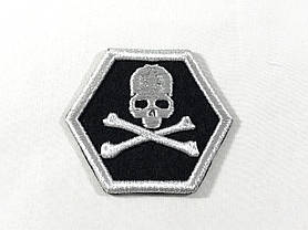Нашивка Череп 70x60 мм, фото 3