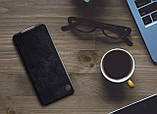 Nillkin Xiaomi Redmi K30 Qin leather Black case Шкіряний Чохол Книжка, фото 5