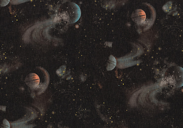 Шпалери Vinil Wallpaper Factory Космос декор ЕШТ 3-1351 1,06х10,05м