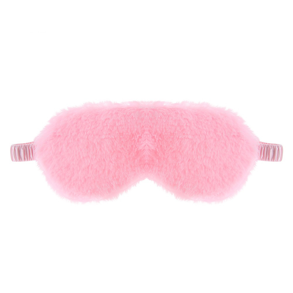 Маска для сну плюшева Silenta Plush Classic Pink
