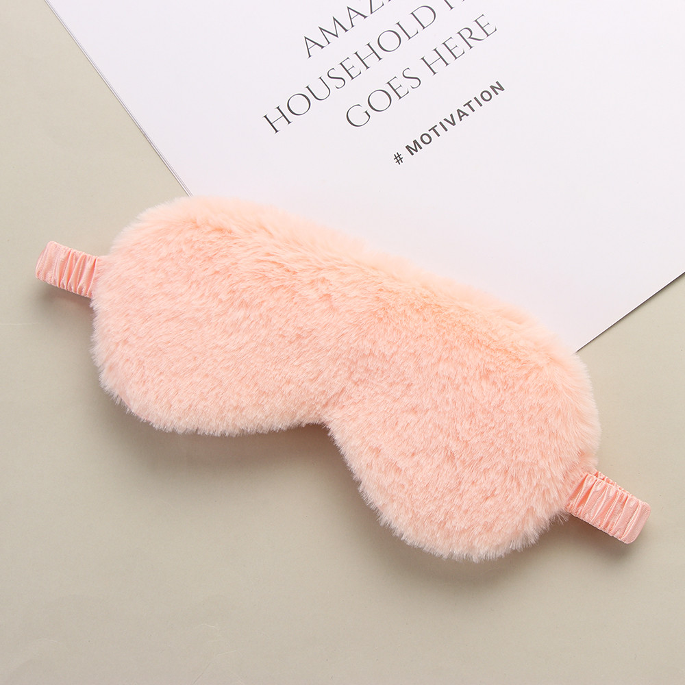Маска для сну Silenta Plush Classic Персиковий