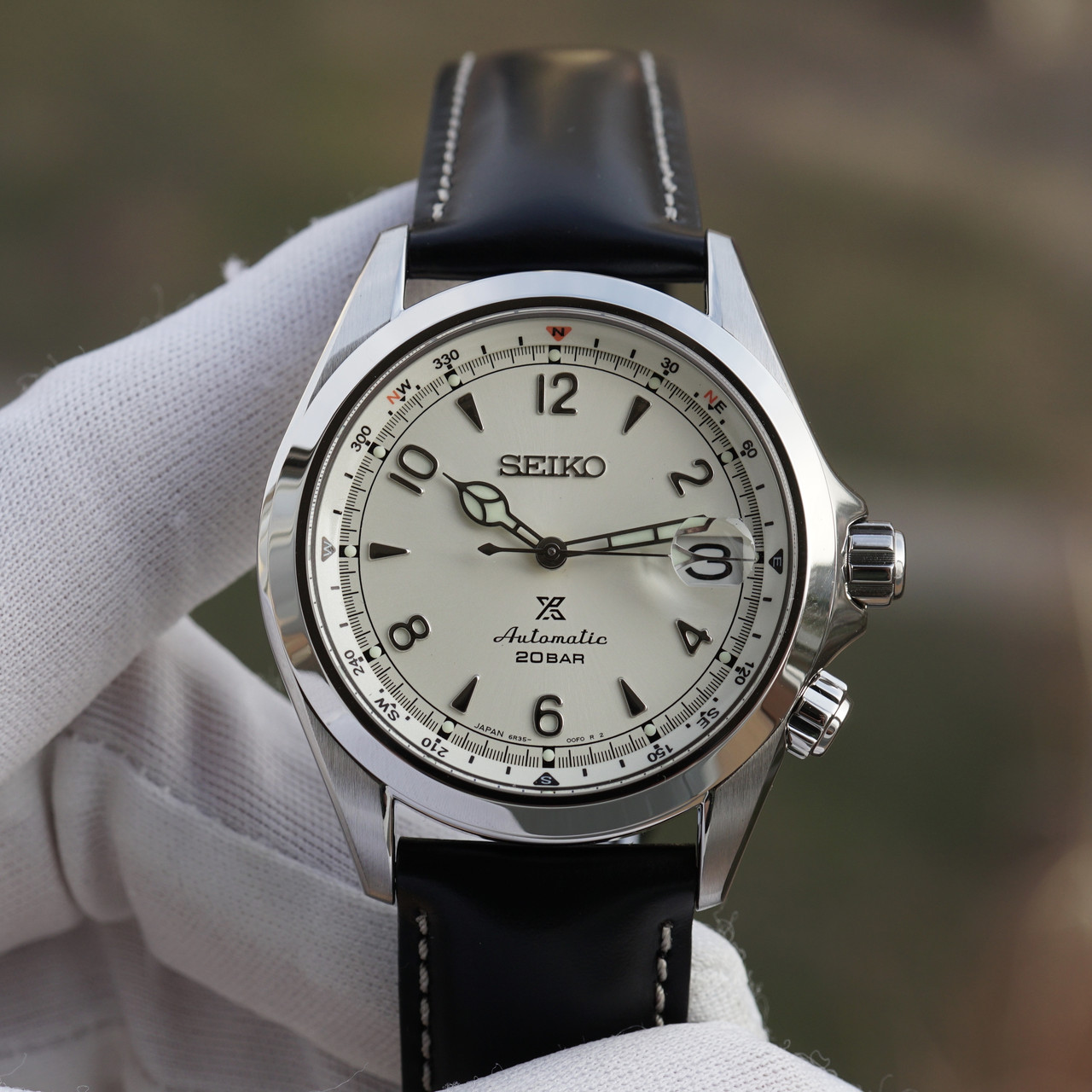 Годинник Seiko SPB119J1 White Alpinist Automatic MADE IN JAPAN — 6R35