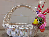 Великодній кошик з декором.Пасхальная корзина. Великодній декор. Кошик для пасти., фото 4