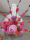 Великодній кошик з декором.Пасхальная корзина. Великодній декор. Кошик для пасти., фото 5