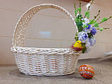 Великодній кошик з декором.Пасхальная корзина. Великодній декор. Кошик для пасти., фото 7