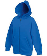 Детская классическая куртка-толстовка с капюшоном 51 Ярко-Синий 140 см