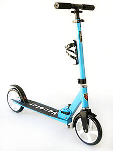 Самокат міський Scooter з підсклянником складаний