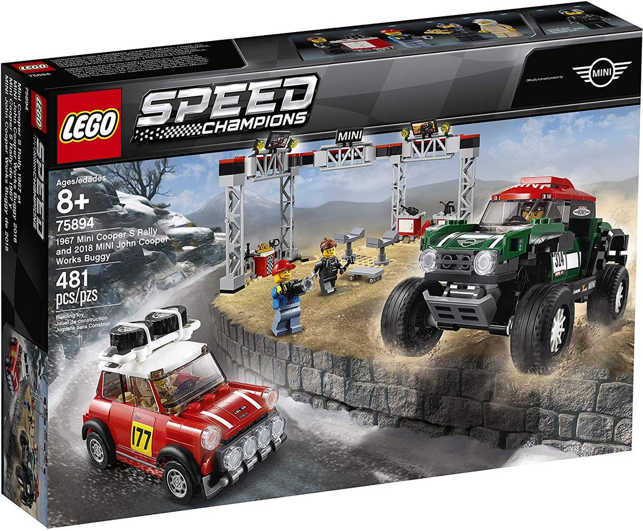 LEGO Speed Champions Автомобілі 1967 Mini Cooper S Rally і 2018 MINI John Cooper Багі (75894)