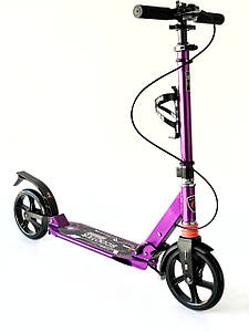 Самокат міський Scooter складаний з кліпсою та підсклянником