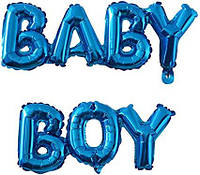 Фольгированные шары буквы "Baby Boy". Цвет: Синий.