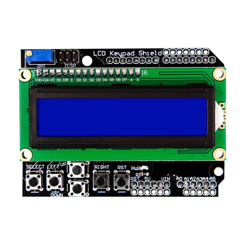 LCD keypad shield 1602 шилд дисплей для Ардуино - фото 2 - id-p1139442084