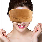 Маска для сну Silenta Comfort Brown + беруші, фото 3