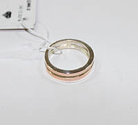 Кольцо на фалангу с напайками золотых пластин Классик-2