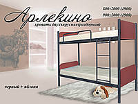 Кровать металлическая Арлекино Loft Металл-Дизайн. Двухъярусная подростковая