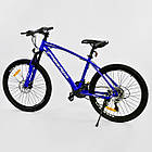 Велосипед Спортивний CORSO FREE RIDE 0012 — 9057 колеса 24" дюймів BLUE рама металева 13", 21 швидкість, фото 7