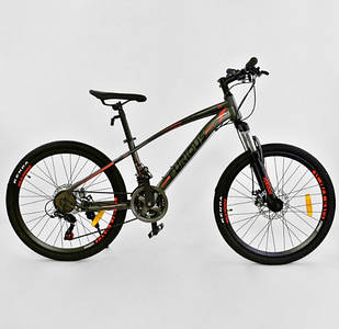 Велосипед Спортивний CORSO FURIOUS JYT 009 — 3962 колеса 24" дюйма GREEN рама металева 13", 21 швидкість