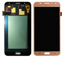 Дисплей Samsung J700H, DS Galaxy J7, J700F, J700M TFT с сенсором (тачскрином) золотистый (подсветка Оригинал)