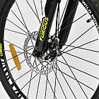 Велосипед Спортивний CORSO FURIOUS JYT 009 — 7008 колеса 24" дюйма DARK рама металева 13", 21 швидкість, фото 7