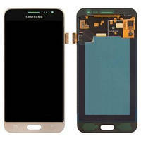 Дисплей для Samsung J320 Galaxy J3 (2016) TFT с сенсором (тачскрином) золотистый (подсветка Оригинал)