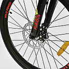 Велосипед Спортивний CORSO FURIOUS JYT 009 — 5567 колеса 24" дюйма YELLOW рама металева 13", 21 швидкість, фото 4