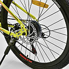Велосипед Спортивний CORSO FURIOUS JYT 009 — 5567 колеса 24" дюйма YELLOW рама металева 13", 21 швидкість, фото 5
