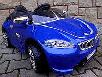 Электромобиль Cabrio В3 с мягкими колесами EVA. Цвет - синий