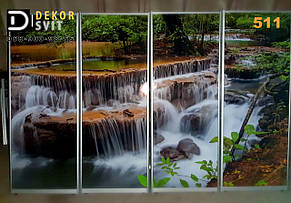 Розсувні двері фотодрук для шафи, купе гардеробної