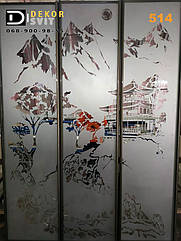 Фасади (двері) купа — розсувні системи художнє матування (піскоструми)