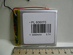 Акумулятор 606070 3000mAh 3.7V Li-pol літій-полімерний
