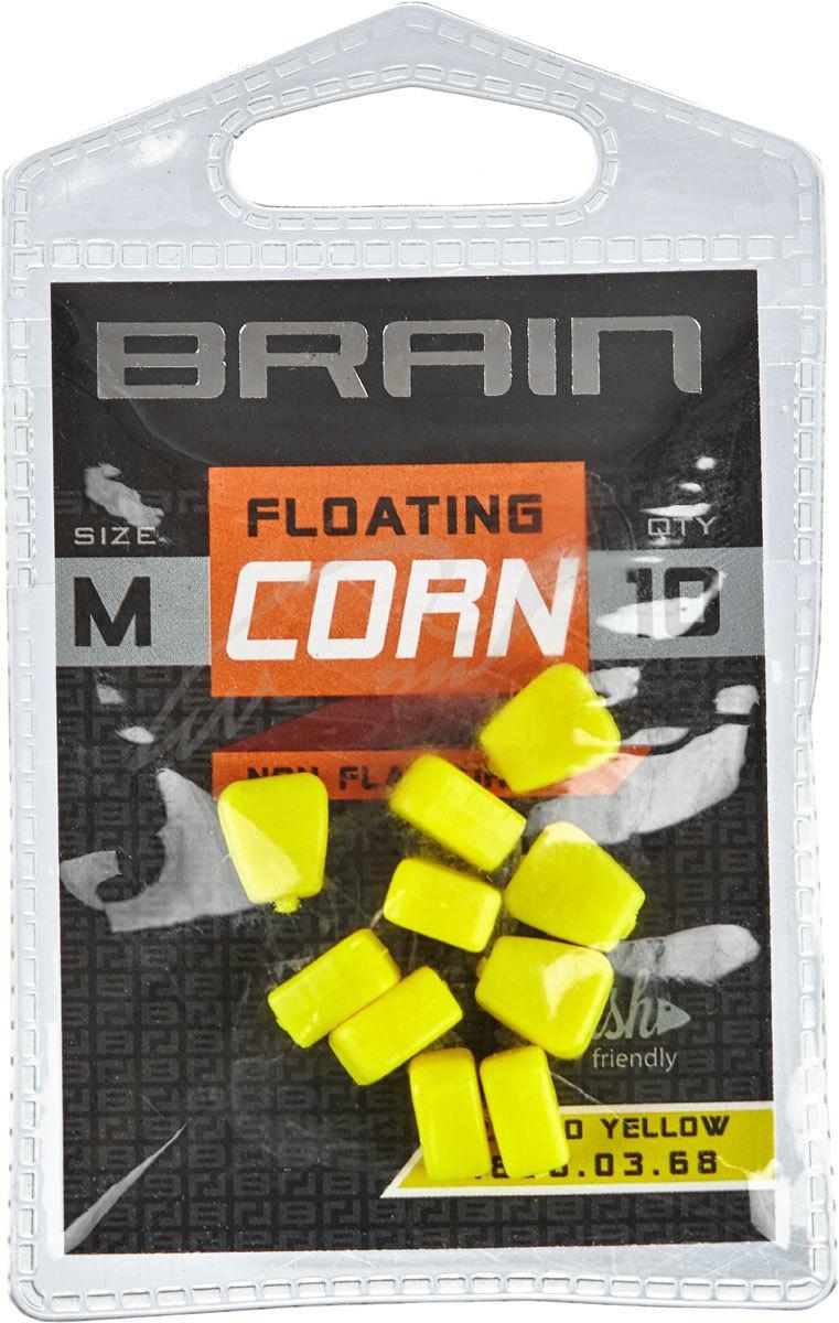 Кукурудза Brain Fake Floating Corn Non Flavoured Розмір-S ц: жовтий флуоресцентний