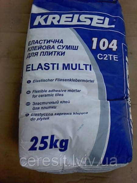 Kreisel ELASTI MULTI 104 Клей для всіх видів плиток  25кг (EXPERT TE14 теперішня назва)