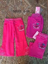 Трикотажні штани для дівчаток оптом, розміри 6/9-36 місяців, арт. G-2255