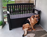 Лава-сундук Keter Patio Storage Bench лавка з шухлядою всередині, фото 3