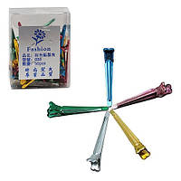 Затискач для волосся 50 шт./кольорові/коробка 888