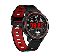 Мужские умные смарт часы Full Touch Screen Sports Smart Watch NL87 Черно-красный