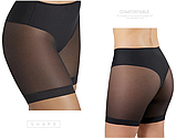 Жіночі безшовні трусики із середньою посадкою для корекції фігури бежеві, фото 2