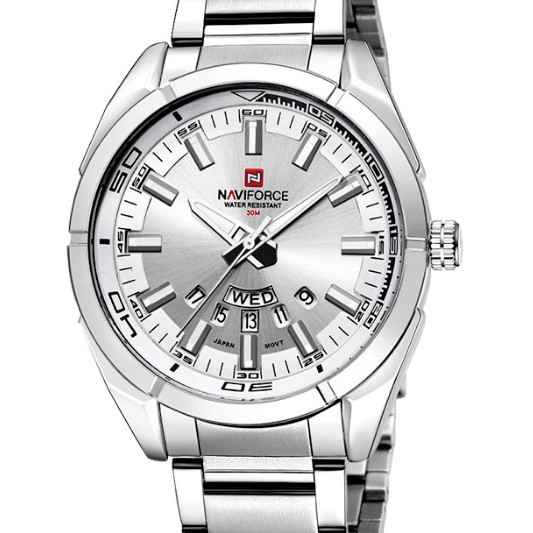 Чоловічий класичний кварцовий годинник Naviforce Rocket з індикацією дати, фото 1