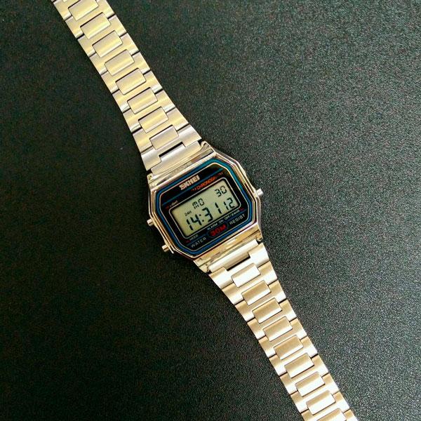 Чоловічий годинник Skmei Popular Silver, фото 1