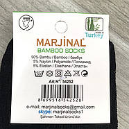 Шкарпетки чоловічі бамбук з сіткою короткі Marjinal, антибактеріальні, 40-45 розмір, чорні, 03759, фото 3