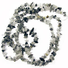 Намистини Відколи Кварц Волосиста Дрібний, Розмір 4-9*3-5 мм, Фурнітура для Біжутерії, Рукоділ