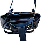 Сумка жіноча Fashion 2 в 1 темно-синя 401609Db, фото 6