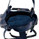 Сумка жіноча Fashion 2 в 1 темно-синя 401609Db, фото 5