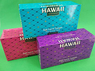 Салфетка 200шт двухслойные HAWAII в коробке (1 пач)